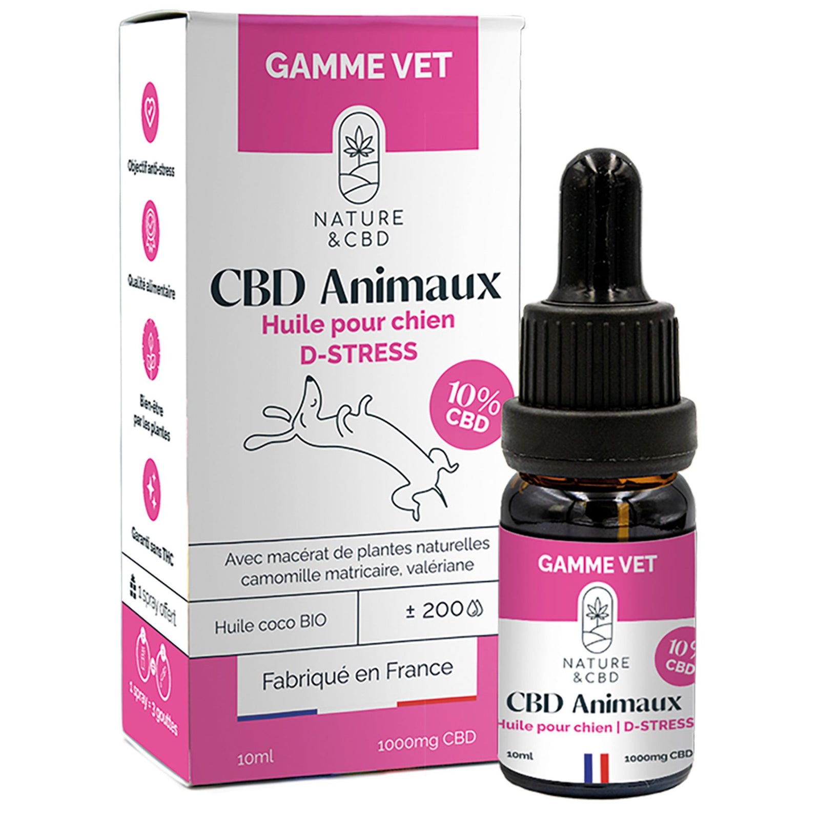 Huile de CBD Chiens D-STRESS