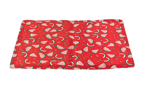 Tapis rafraîchissants Pastèque et Camouflage Coloré - 50 x 90cm