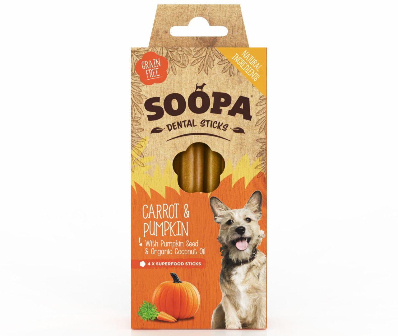 Sticks dentaires Soopa - Potiron et Carotte