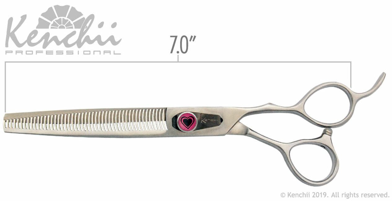 KENCHII - LOVE - Ciseaux Sculpteurs -  7" / 18 cm - 46 dents