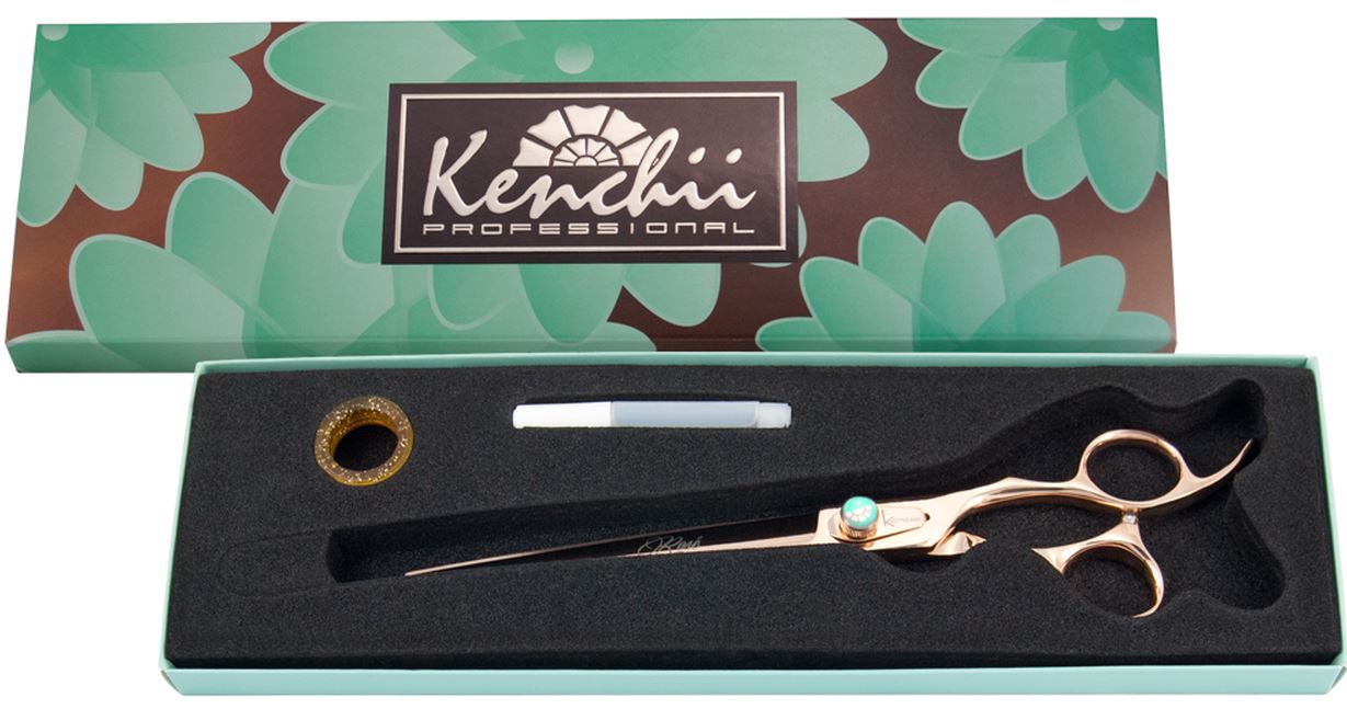 KENCHII - ROSE  GOLD - Ciseaux Droit 8"/ 20 cm