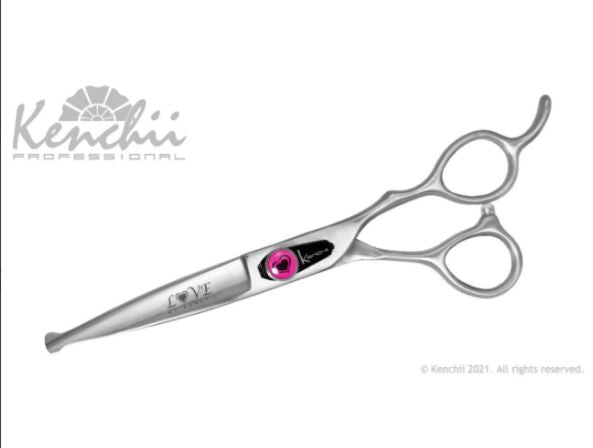 KENCHII - LOVE -  Ciseaux Pointe Ronde - droit - 6,5" / 16.5 cm