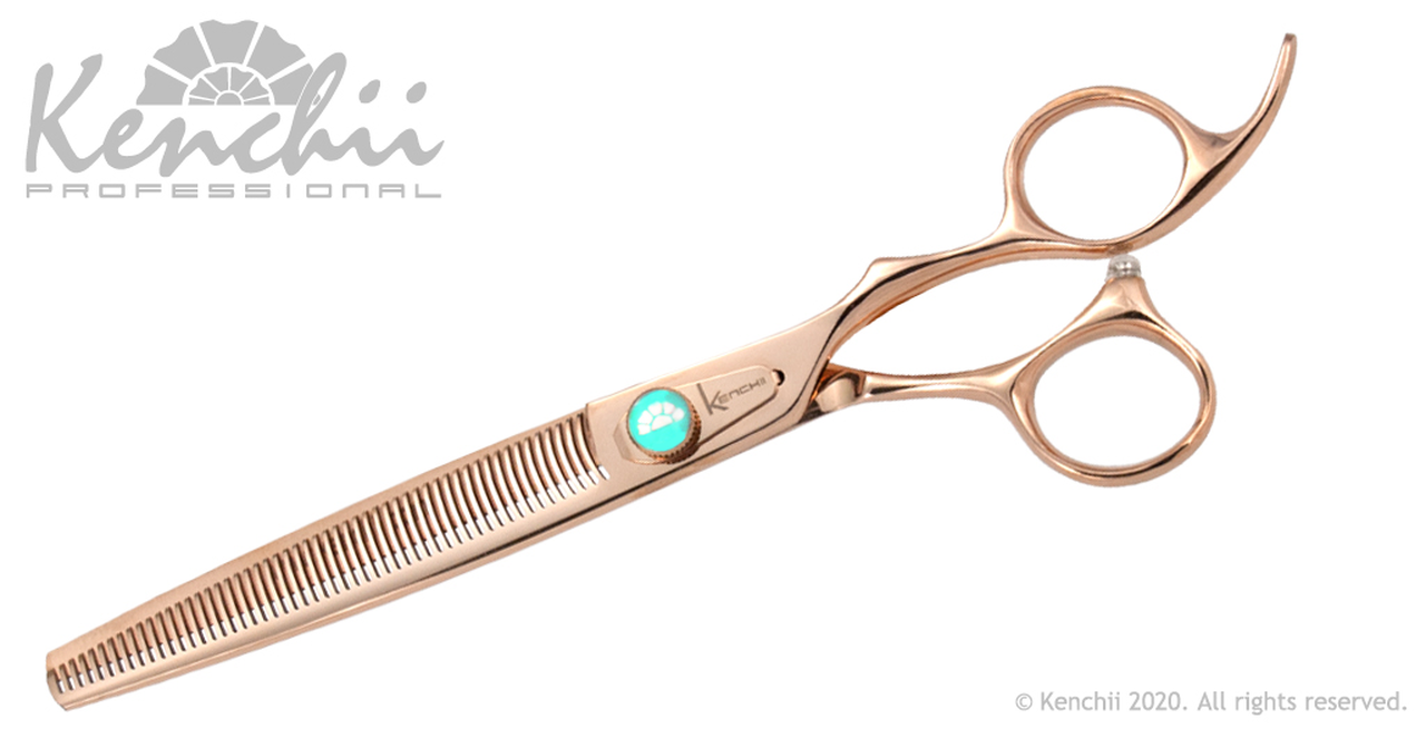 KENCHII - ROSE GOLD - Ciseaux Sculpteurs 7" / 18 cm - 54 dents