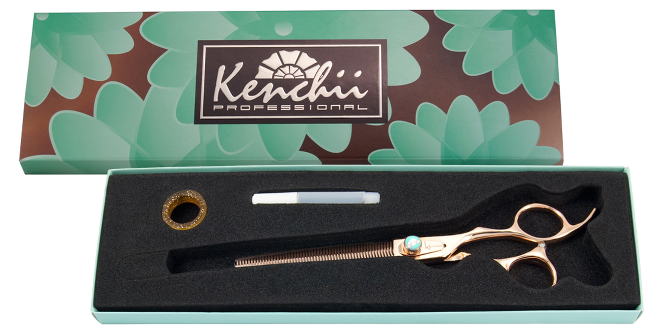 KENCHII - ROSE GOLD - Ciseaux Sculpteurs 7" / 18 cm - 54 dents
